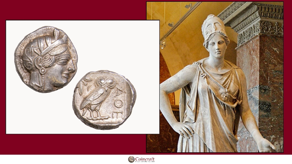 Greek Coin Honouring Athena (Goddess) - Coincraft